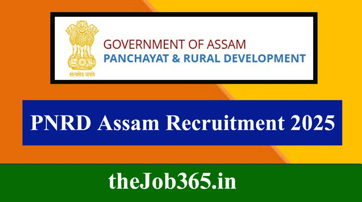 PNRD Assam Recruitment 2025